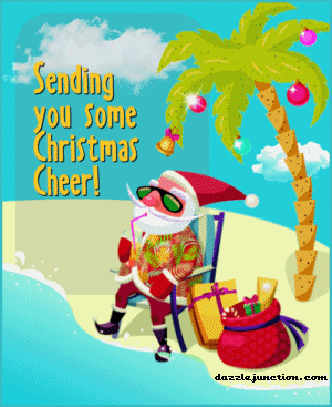 Santa on Beach Facebook Pictures