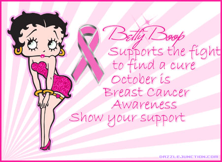 Breast Cancer awareness Betty Boop picture