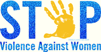 Domestic Abuse awareness Stop Violence Blue picture