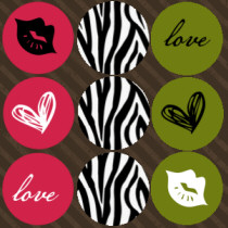 Zebra Love Background