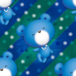 Blue Bear Background