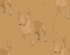 Dog Brown Background