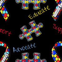 Autism Puzzle Background