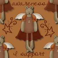Bear Copper Ribbon Background