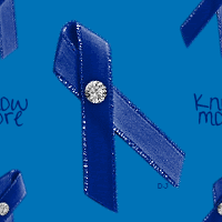 Colon Cancer Ribbon Background
