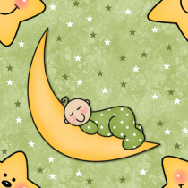 Moon Green Background