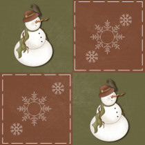Country Snowman Background