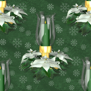 Green Poinsettia Background