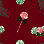 Peppermint Stocking Background