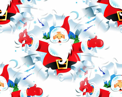 Snow Santa Background