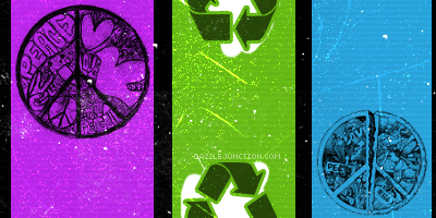 Peace Love Recycle Background