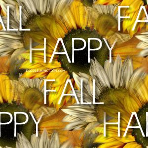 Fall Sunflower Background