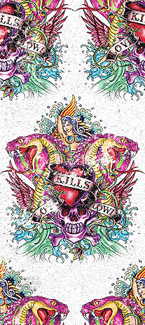 Ed Hardy Mermaid Background