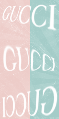 Gucci Pink Blue Background