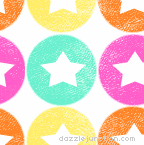 White Star Circle Background
