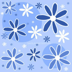 Blue Flowers Background