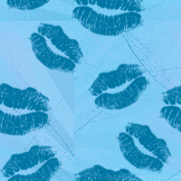 Blue Lips Background