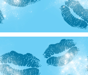 Blue White Lips Background