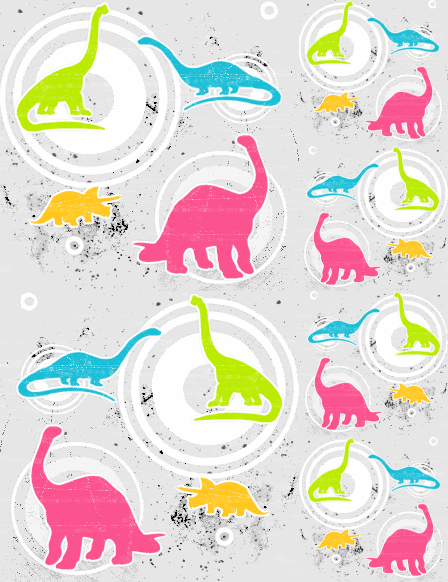 Colorful Dinosaur Background