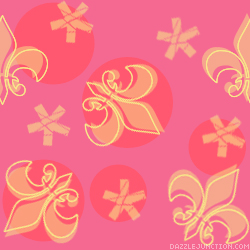 Pink Fluer De Lis Background