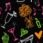 Shoe Heart Glass Background