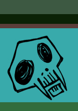 Fanged Skull Background
