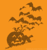Pumpkin Bats Background