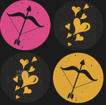 Arrows Heart Background