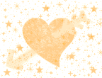 Big Orange Heart Background