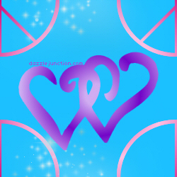 Blue Purple Heart Background