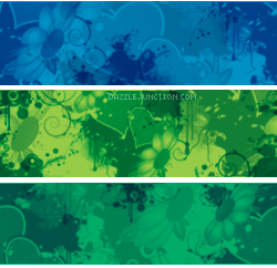 Greens Blue Background