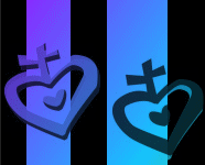 Heart Stripe Background