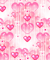 Pink Red Hearts Background