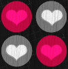 Polka Dot Hearts Background