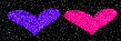 Purple Pink Hearts Background