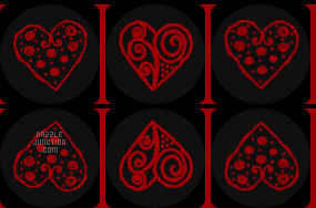 Red Black Column Background