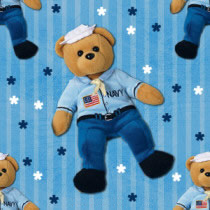Navy Bear Background