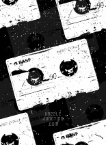 Cassette Grunge Background