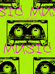 Lime Green Music Background