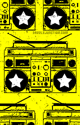 Yellow Boombox Background