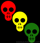 Black Yellow Green Background