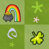 Irish Squares Background