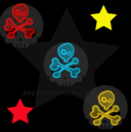 Black Skull Background