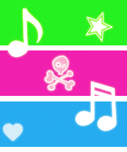 Note Skull Background