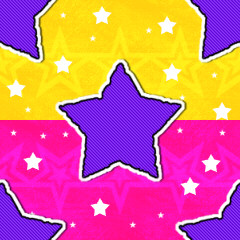 Puple Stars Background