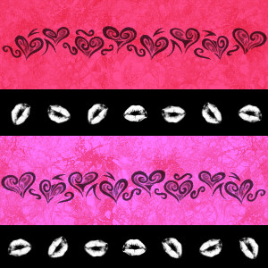 Bad Girl Stripes Background