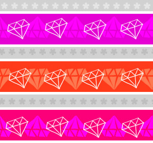 Diamond Stripes Background