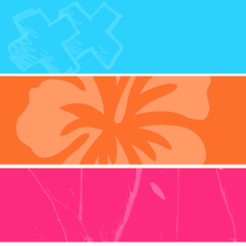 Stripe Flower Background