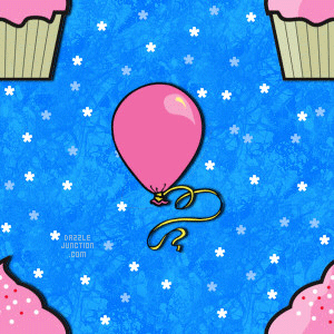Cupcake Ballons Background