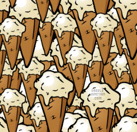 Ice Creme Cones Background